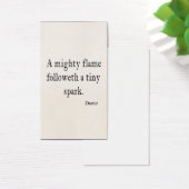 Vintage Dante Mighty Flame Tiny Spark Quote Quotes (Desk)
