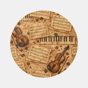 Vintage Dark Academia Aesthetic Patterns Outdoor Rug