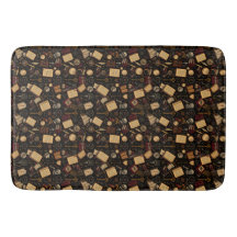 Vintage Dark Academia Bath Mat – Cozy & Classic