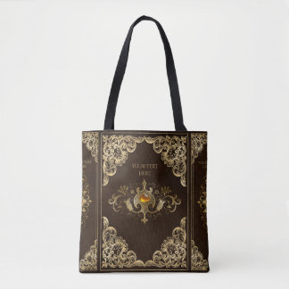 Vintage Dark Academia Book Cover Tote Bag