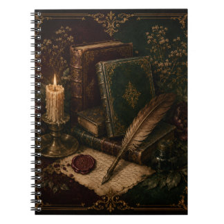 Vintage Dark Academia Notebook | Antique Books