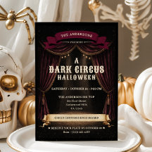 Vintage Dark Circus Halloween Party