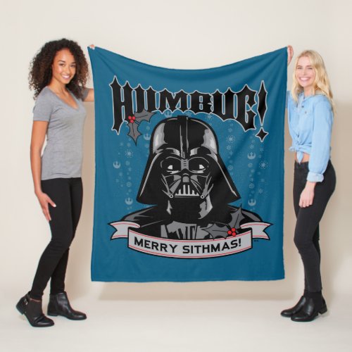 Vintage Darth Vader Humbug Merry Sithmas Fleece Blanket