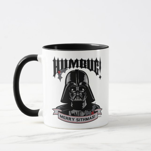 Vintage Darth Vader "Humbug! Merry Sithmas!" Mug (Left)