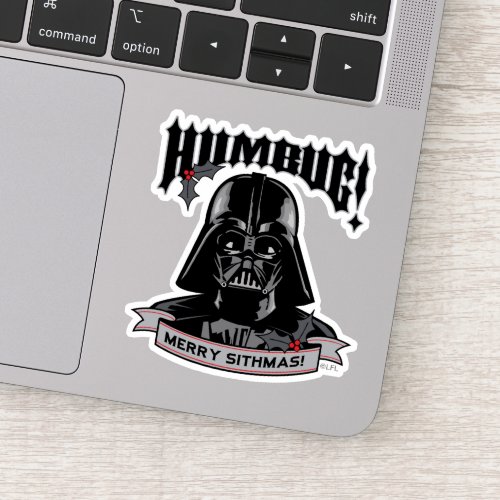 Vintage Darth Vader Humbug Merry Sithmas Sticker