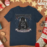 Vintage Darth Vader "Humbug! Merry Sithmas!" T-Shirt<br><div class="desc">Star Wars Holiday | Check out this vintage Darth Vader design that features a mistletoe adorned "HUMBUG!" above Vader, followed by a ribbon below that reads "Merry Sithmas!". | Discover Darth Vader merch on Zazzle's officially licensed Star Wars store. With a name that strikes fear into the hearts of all...</div>