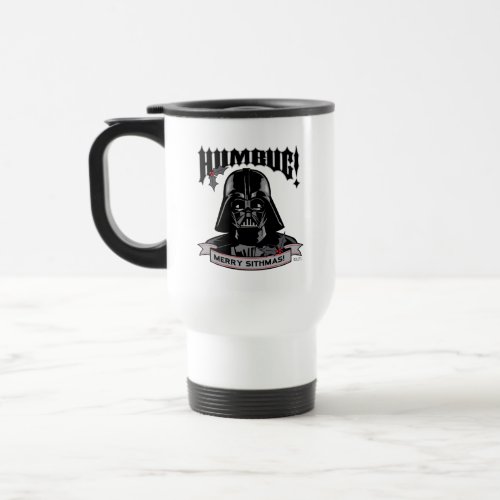 Vintage Darth Vader Humbug Merry Sithmas Travel Mug