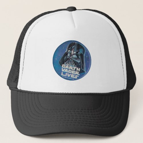 Vintage Darth Vader Lives Helmet Badge Trucker Hat