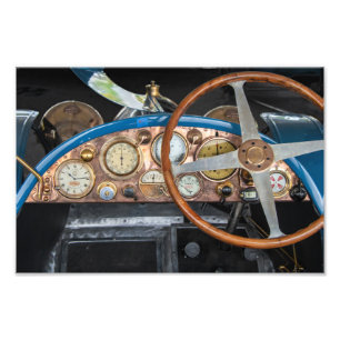 Vintage Dashboard  Photo Print