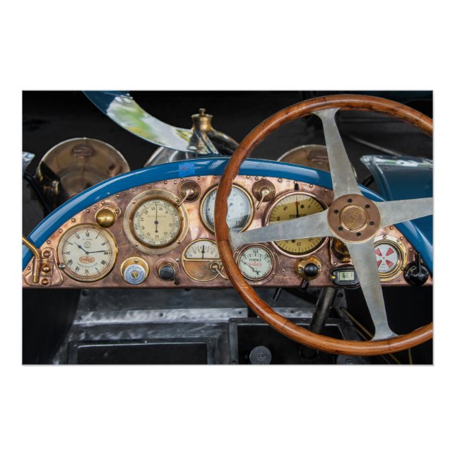 Vintage Dashboard  Poster (Front)