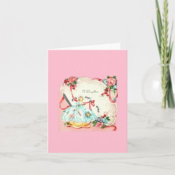 Vintage Daughter Birthday Card by Gypsify at Zazzle