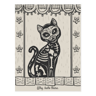 Day Of The Dead Cat Gifts On Zazzle