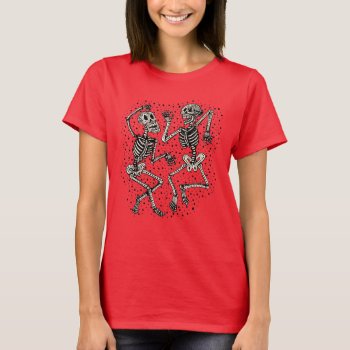 Vintage Day Of The Dead Dancing Skeletons T-shirt by Vintage_Halloween at Zazzle