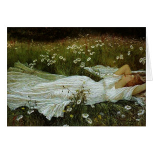 Vintage - Daydreaming in a Field of Daisies, Cards