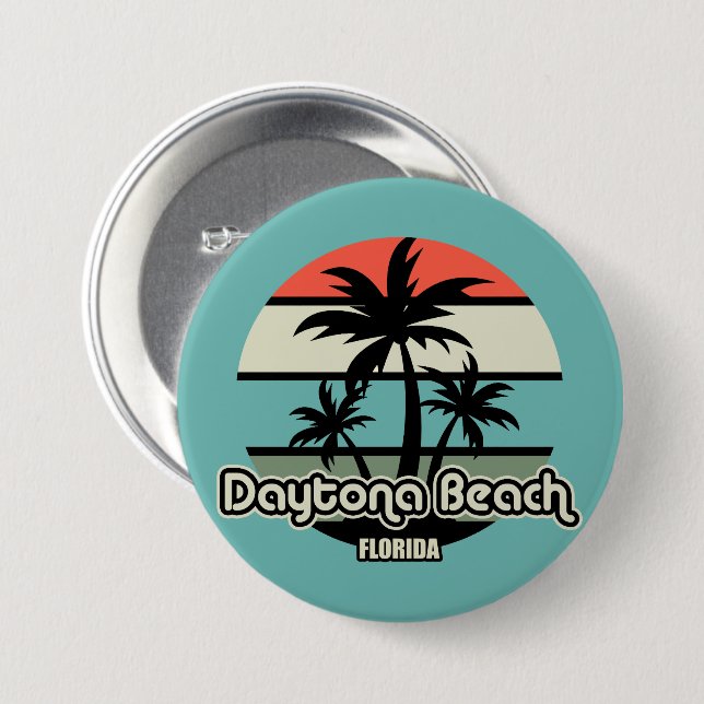 Vintage Daytona Beach Button (Front & Back)