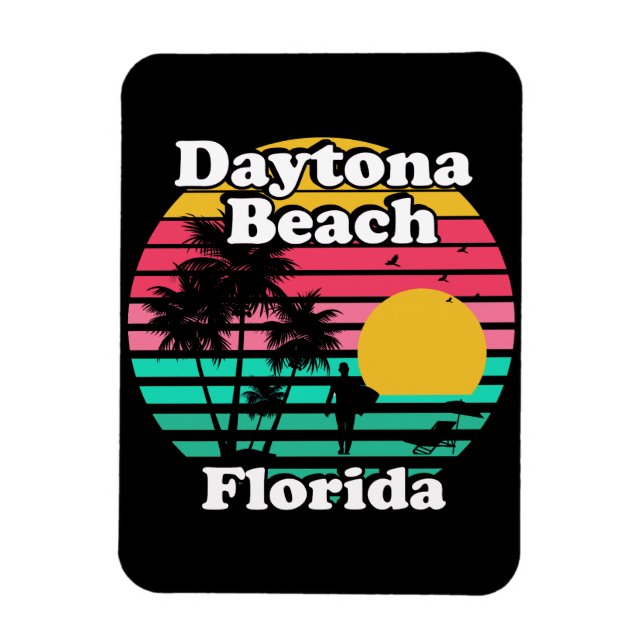 Vintage Daytona Beach Florida Magnet (Vertical)