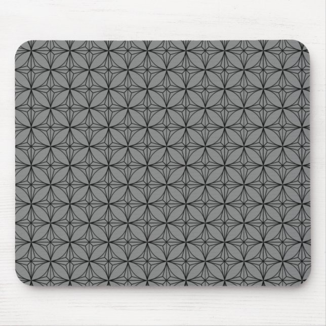 Vintage Dazzle Mousepad, Gray Mouse Pad (Front)