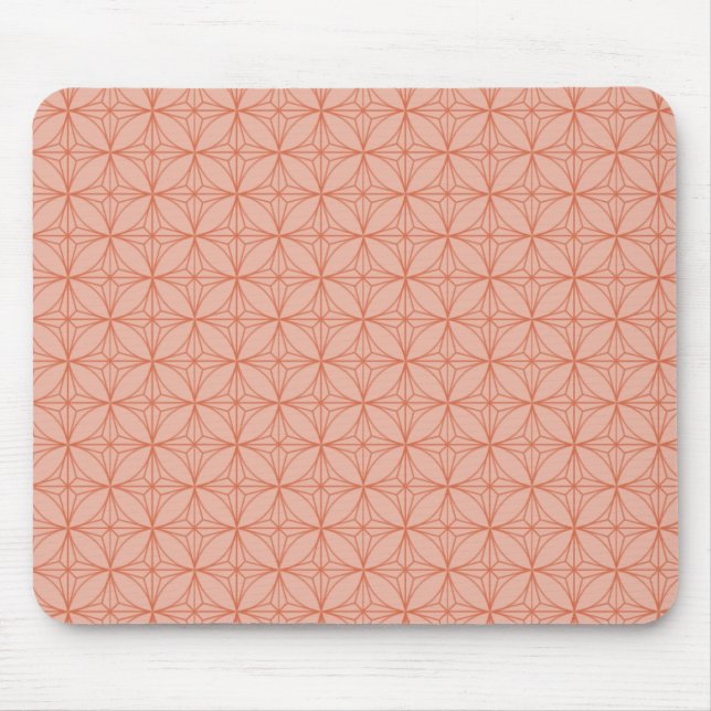 Vintage Dazzle Mousepad, Peach Mouse Pad (Front)