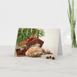 Vintage Dead Duck Christmas Card