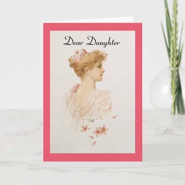 Vintage Dear Daughter Card (Front)