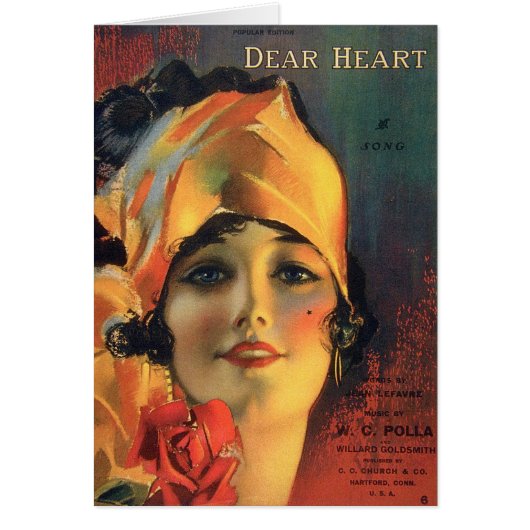 Vintage Dear Heart Cards (Front)