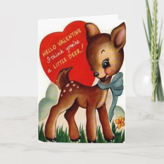 Vintage Dear Valentine's Day Card