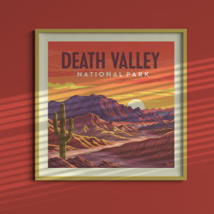 Vintage Death Valley National Park Poster