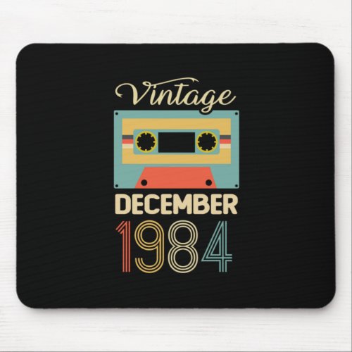 Vintage December 1984 35th Birthday 35 Year Gift Mouse Pad