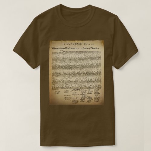 Vintage Declaration of Independence T_Shirt