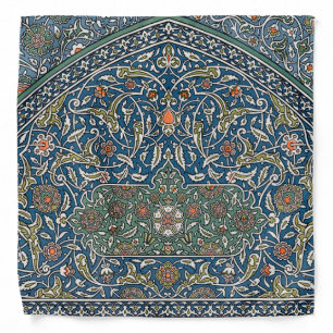 Vintage Decorative Arabesque Floral Pattern Bandana