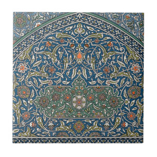 Vintage Decorative Arabesque Floral Pattern Ceramic Tile