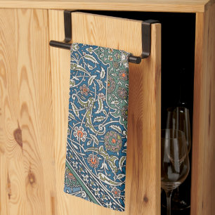 Vintage Decorative Arabesque Floral Pattern Kitchen Towel