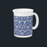 Vintage Decorative Art 19th Century Floral Design  Beverage Pitcher<br><div class="desc">Vintage Decorative Art 19th Century Floral Design Beverage Pitcher - This product boasts an elegant 19th century floral pattern with a beautiful mix of blues and white.</div>