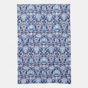 Vintage Decorative Art 19th Century Floral Design Kitchen Towel