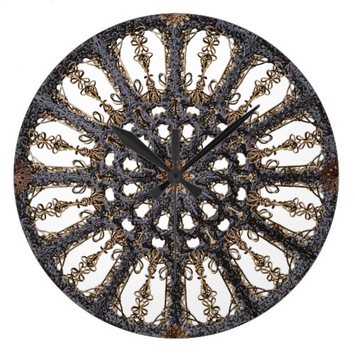 Vintage decorative clock in gothic style