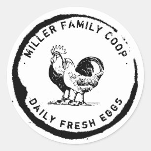 Chicken Sticker Seals No.331 bird club sticker farm sticker 12 round stickers 