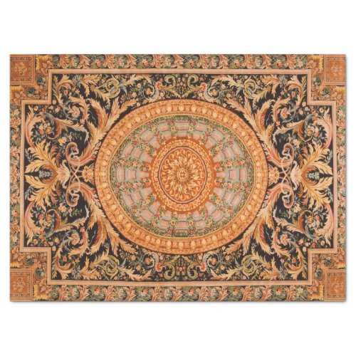 Vintage Decorative Floral Carpet Pattern Tissue Paper