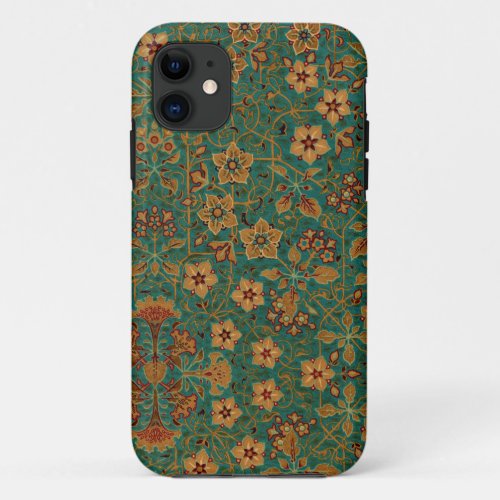 Vintage Decorative Floral Rug Pattern iPhone 11 Case