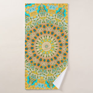 Vintage decorative pattern. Islam, Arabic, Indian, Bath Towel