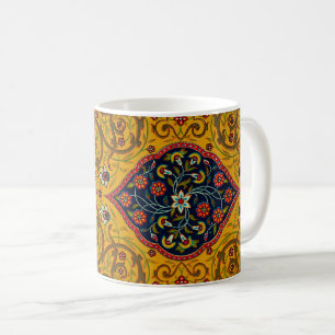 Vintage Decorative Persian Floral Art Coffee Mug