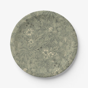 Vintage Decorative Rustic Botanical Pattern Paper Plates