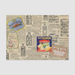 Vintage Decoupage Ephemera Catalog Ads Tissue Paper