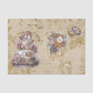 Vintage Decoupage Steampunk Wedding Tissue Paper
