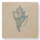 Vintage Deep Ocean Blue Shell