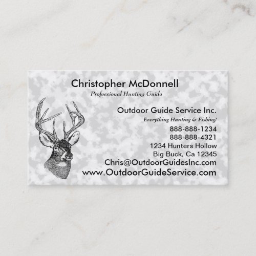 Vintage deer art graphic business cards