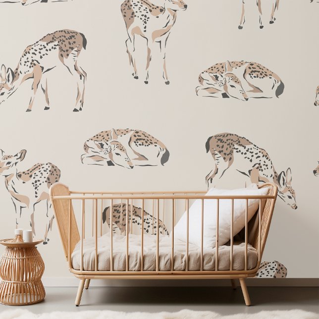 Vintage Deer Beige Wallpaper (Creator Uploaded)