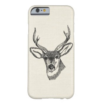 Vintage Deer Barely There Iphone 6 Case by BluePress at Zazzle