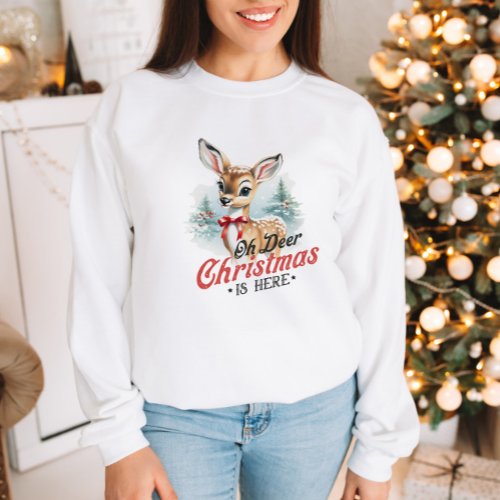 Vintage Deer Christmas  Sweatshirt