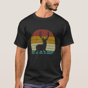 Vintage Deer Elk Buck Camoflage Hunting Hunter Dad T-Shirt