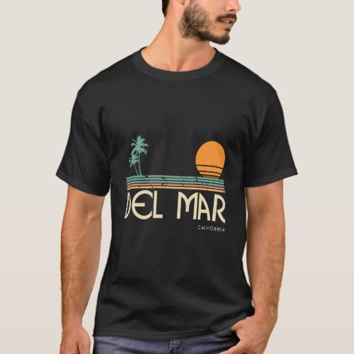 Vintage Del Mar California Surf Hoodie T_Shirt